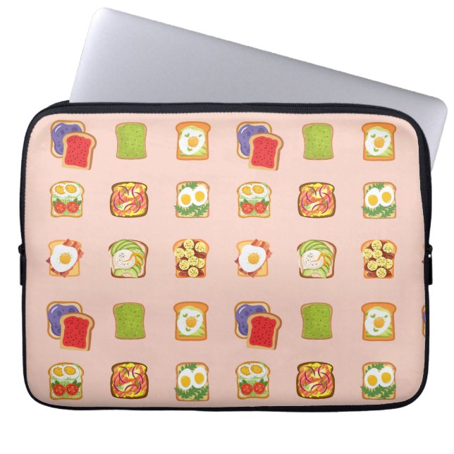 Funda Para Portátil Tosta de brunch (Frente)