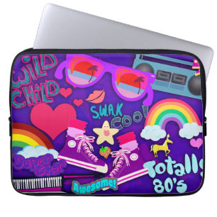Funda Para Portátil Totalmente collage de la púrpura de los años