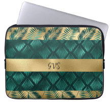 Tote de diseño verde azulado y dorado