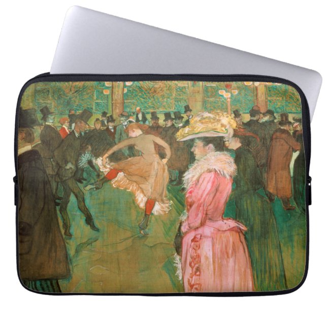 Funda Para Portátil Toulouse-Lautrec - En el Rouge, la danza (Frente)