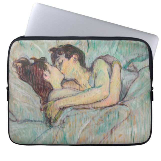 Funda Para Portátil Toulouse-Lautrec - En La Cama, El Beso (Frente)