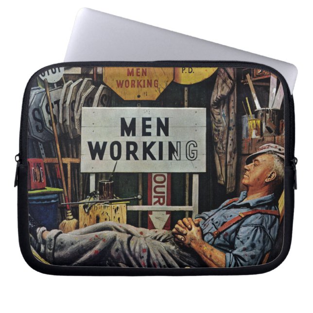 Funda Para Portátil Trabajo de los hombres (Frente)