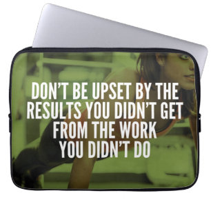 Funda Para Portátil Trabajo duro - Motivación del entrenamiento de gim