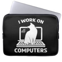 Trabajo en computadoras Amante de gatos divertidos