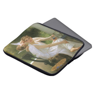 Funda Para Portátil Trabajo Interrumpido por Bouguereau, Retrato de Án