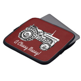 Funda Para Portátil Tractor de fergor Vintage Gray Massey