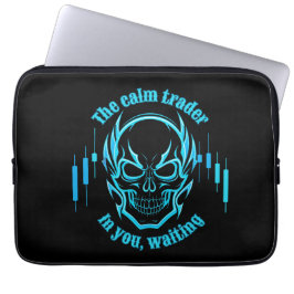 Funda Para Portátil Trade Motivation | Skull | Calm Trader