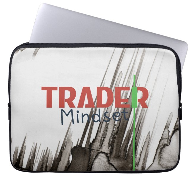 Funda Para Portátil Trader Mindset – Discipline Focused Trading (Frente)