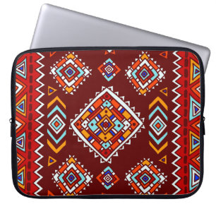 Funda Para Portátil Tradicional textura tribal, étnica sin costura.