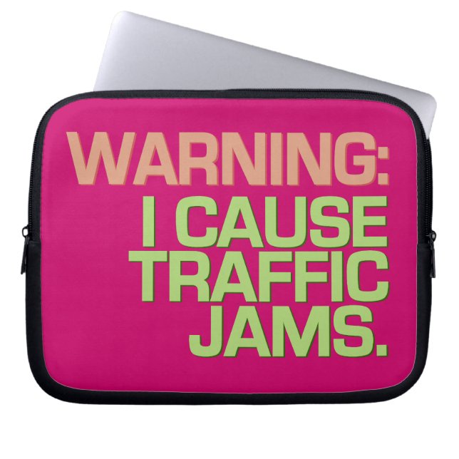 Funda Para Portátil TRAFFIC JAMS custom laptop sleeve (Frente)