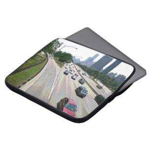 Funda Para Portátil Tráfico de Chicago en piedra arenisca