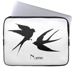 Funda Para Portátil Tragar pájaros Silhouettes Thunder_Cove