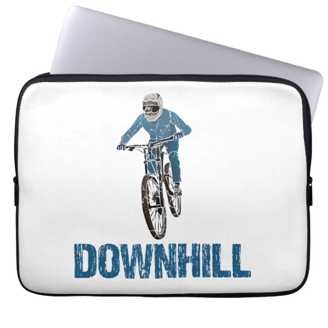 Funda Para Portátil Trail Mountain Biker Downhill (Frente)