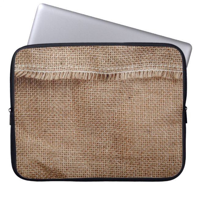 Funda Para Portátil Traje de línea natural café, saco, abstención (Frente)