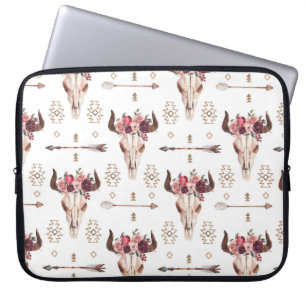 Funda Para Portátil Trampa de toros nativos y flechas tribales sin cos