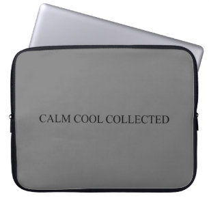 Funda Para Portátil Tranquilo fresco recolectado negro gris oscuro div