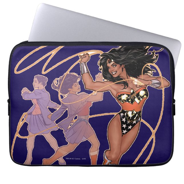 Funda Para Portátil Transformación de Diana Prince, Mujer Maravilla (Frente)