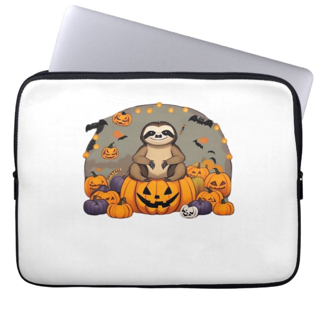 Funda Para Portátil Traslado clásico de esloth-o-ween (Frente)