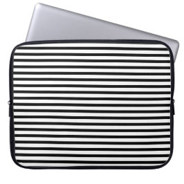 Funda Para Portátil Trazado elegante en blanco y negro