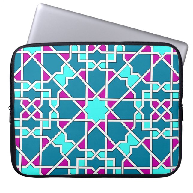Funda Para Portátil Trazo geométrico islámico de rickshaw (Frente)