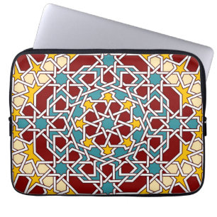 Funda Para Portátil Trazo geométrico islámico de rickshaw
