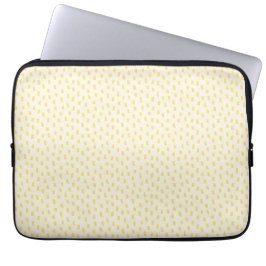 Funda Para Portátil Trazos de Pincel Neutros Modernos Chic Amarillo Ma