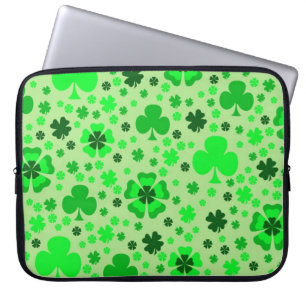 Funda Para Portátil Tréboles y manga del ordenador portátil del tré