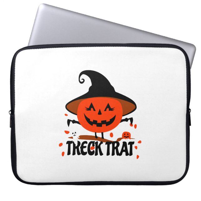 Funda Para Portátil Treck Trat Pumpkin Sonriente (Frente)