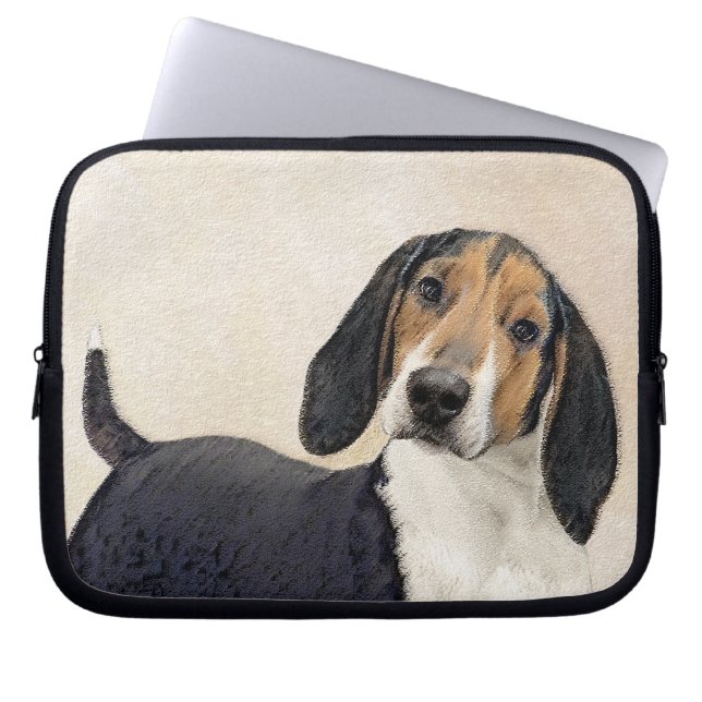 Funda Para Portátil Treeing Walker Coonhound Painting - Arte original (Frente)