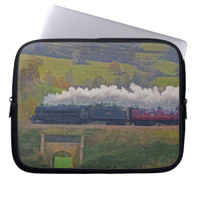 Funda Para Portátil Tren de vapor para el arte de Trainspotters (Frente)
