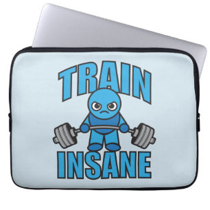 Funda Para Portátil TREN INSANE Kawaii Weightlifter Diciembre entrenam