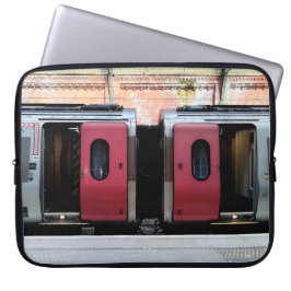 Funda Para Portátil Tren rojo y plateado