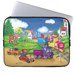 Funda Para Portátil tren y coche