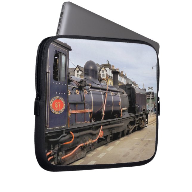 FUNDA PARA PORTÁTIL TRENES DE VAPOR (Anverso derecho)
