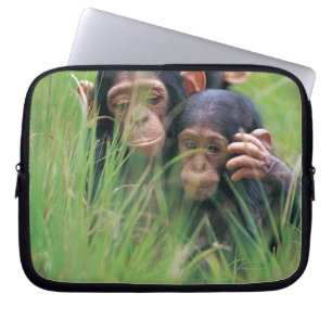 Funda Para Portátil Tres chimpancés jovenes (trogloditas de la