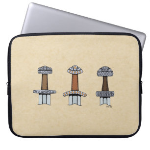 Funda Para Portátil Tres colinas de espadas vibrantes