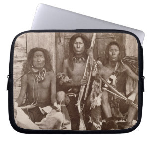 Funda Para Portátil Tres indio Braves, fotografiado por el inglés rea