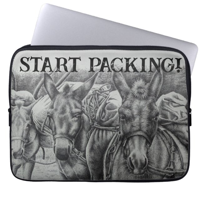 Funda Para Portátil Tres mulas (Frente)
