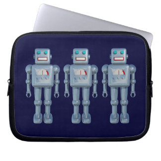 Funda Para Portátil Tres robots en la Marina Oscura