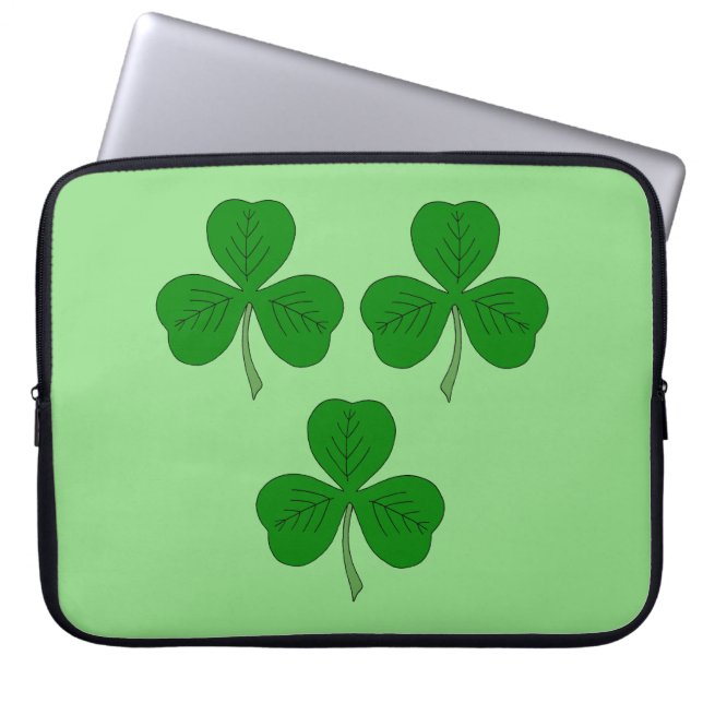 Funda Para Portátil Tres Shamrock (Frente)
