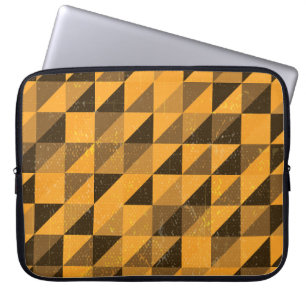 Funda Para Portátil Triángulo de Grunge: diseño de patrones abstractos