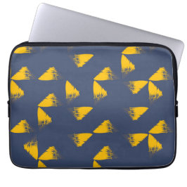 Funda Para Portátil Triángulos amarillos, geniales, únicos, de moda