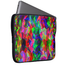 Funda Para Portátil Triángulos curvados coloridos o ondulaciones color