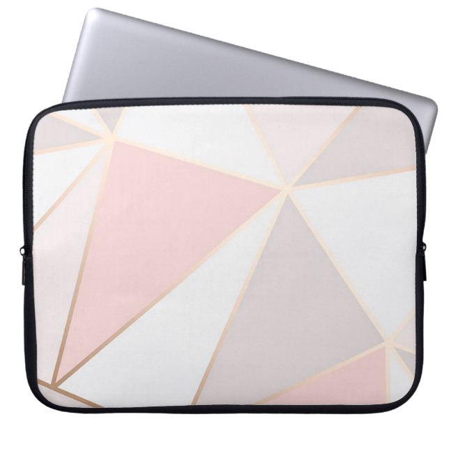 Funda Para Portátil Triángulos geométricos modernos (Frente)