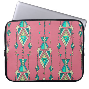 Funda Para Portátil Tribal de la Vintage: Patrón étnico sin foco