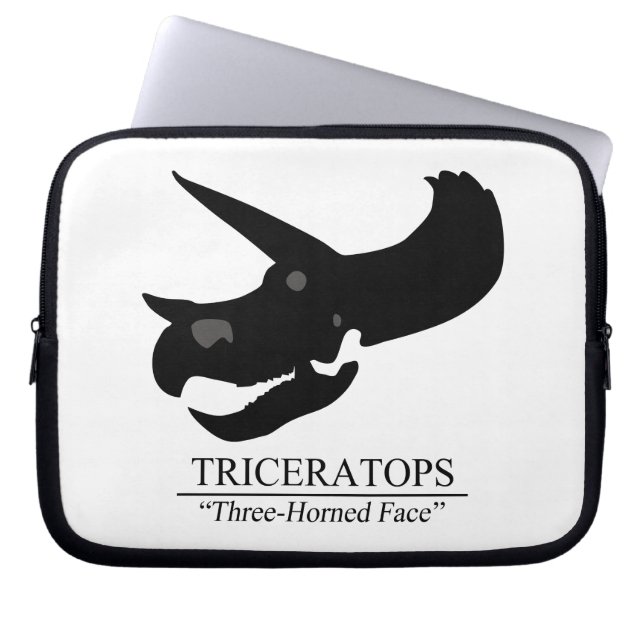 Funda Para Portátil Triceratops Skull (Frente)