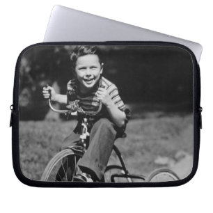 Funda Para Portátil Triciclo del montar a caballo del muchacho
