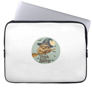Funda Para Portátil Trick or Sleep – Sloth Bruja Divertida Pun Hallowe