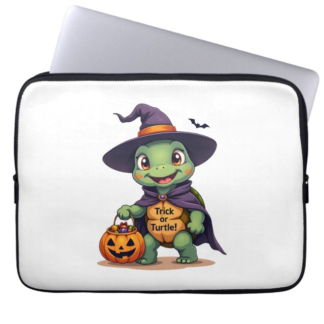 Funda Para Portátil Trick-or-Turtle (Frente)