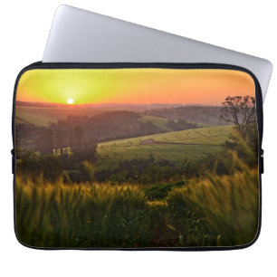Funda Para Portátil Trigo de la agricultura de la puesta del sol